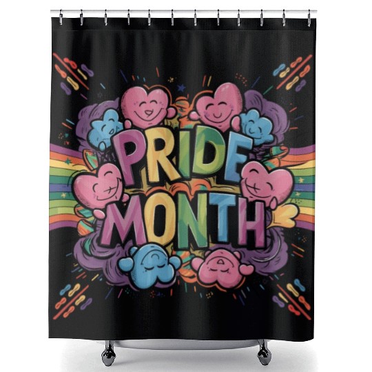 Pride Month LGBTQ LGBTQIA+ Shower Curtains