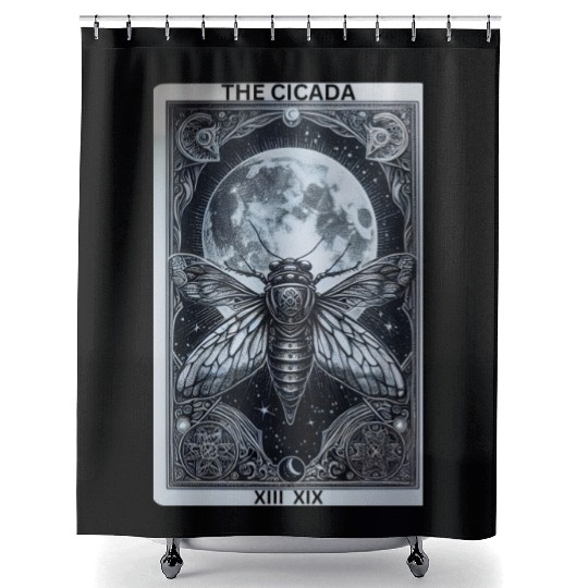 Cicadageddon Invasion Tour 2024 Funny Cicada Event Shower Curtains