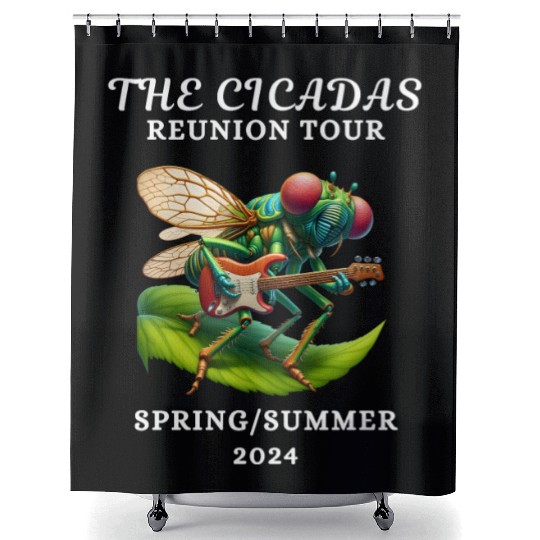 Cicadas Reunion Tour Spring Summer 2024 Shower Curtains