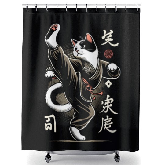 Kung Fu Chinese Kung Fu Asian Kung Fu Self defense Shower Curtains