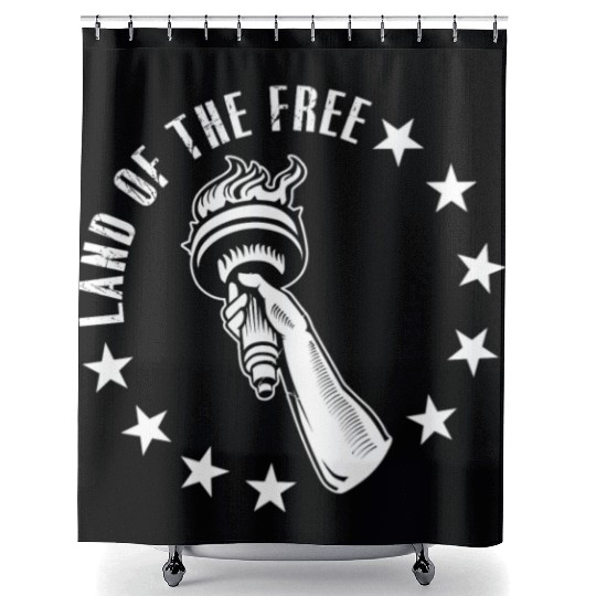 Land of The Free Shower Curtains