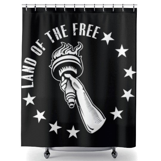 Land of The Free Shower Curtains