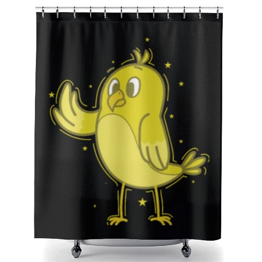 Canary waving Shower Curtains