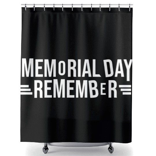 Memorial Day Commemorative Design Shower Curtains