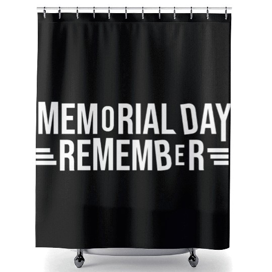 Memorial Day Commemorative Design Shower Curtains