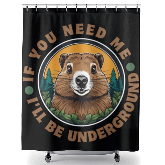 Groundhog Shower Curtains