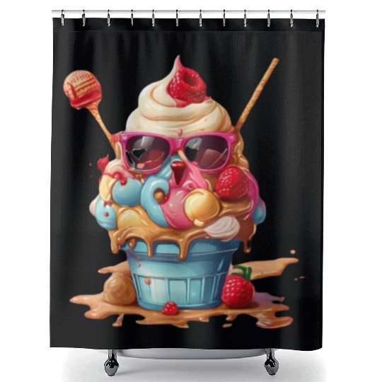 Ice Cream Shower Curtains