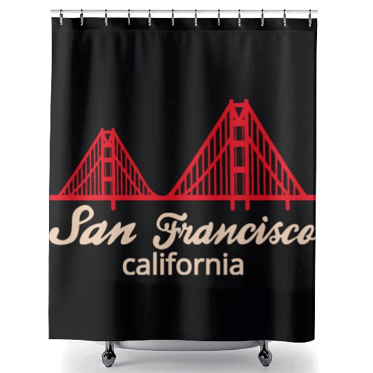 San Francisco California Shower Curtains