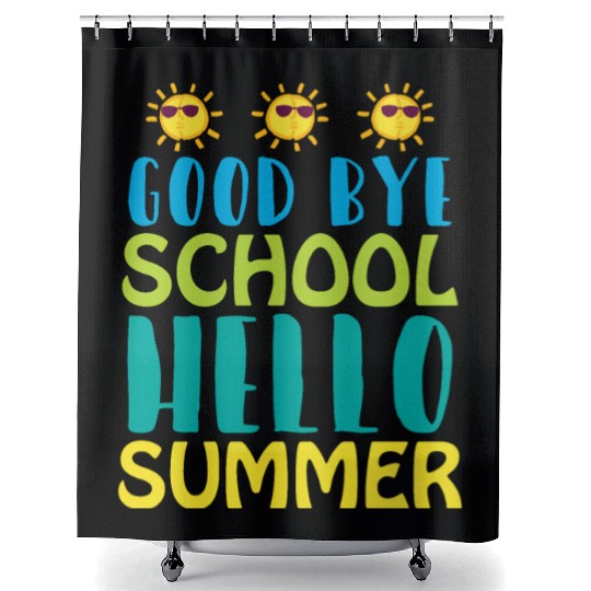 Good Bye School Hello Summer Shower Curtains