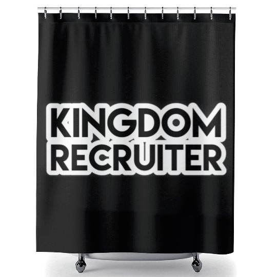 Kingdom Recruiter - Royal Recruit Emblem Graphic Shower Curtains