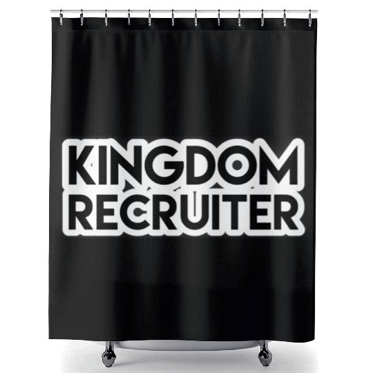 Kingdom Recruiter - Royal Recruit Emblem Graphic Shower Curtains