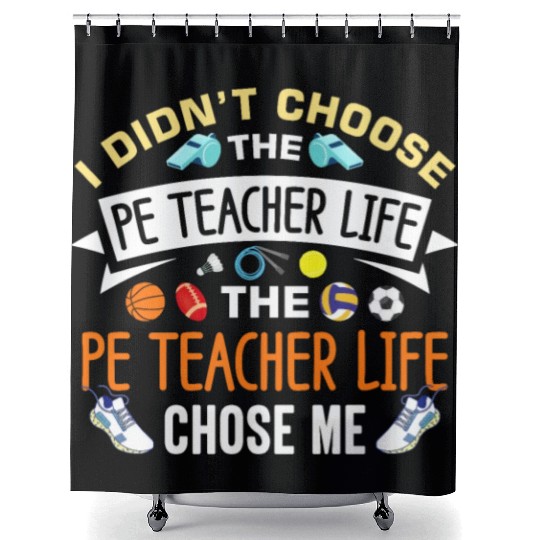 Inspiring Physical Education Teacher Design for PE Shower Curtains