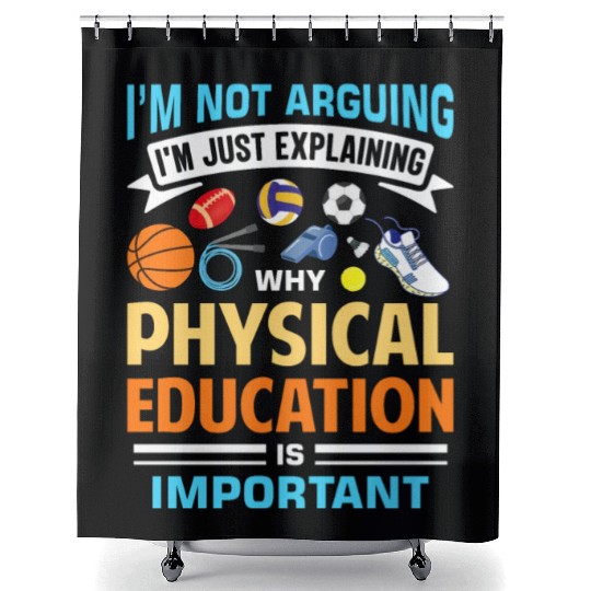 Inspiring Physical Education Teacher Design for PE Shower Curtains