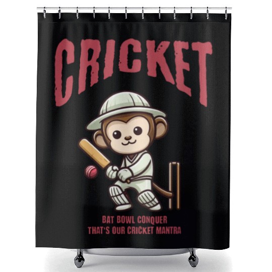 Cricket Monkey Shower Curtains