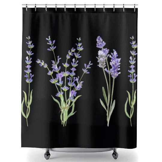 lilac beauty Shower Curtains