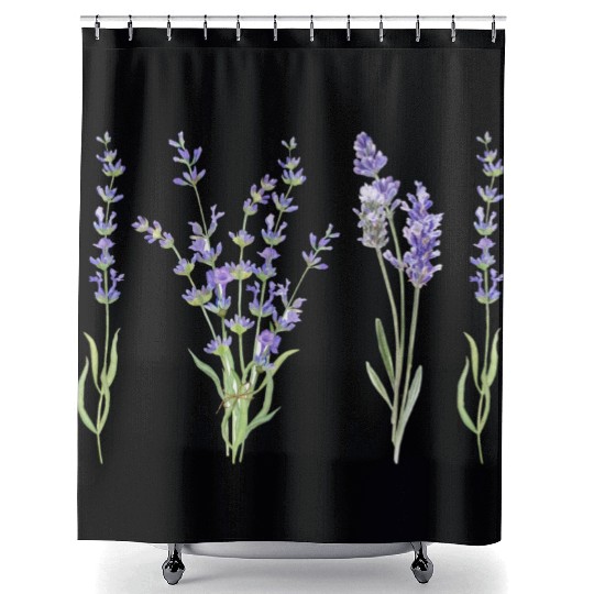 lilac beauty Shower Curtains
