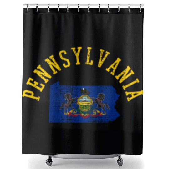 Embrace Your Roots with Pennsylvania Patriot Flag Shower Curtains