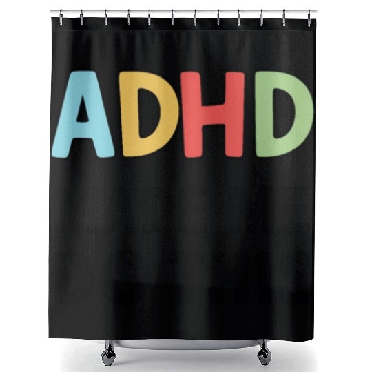 Embrace Neurodiversity Celebrate Adhd Awareness Shower Curtains