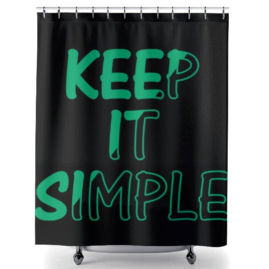 keep it simple Shower Curtains