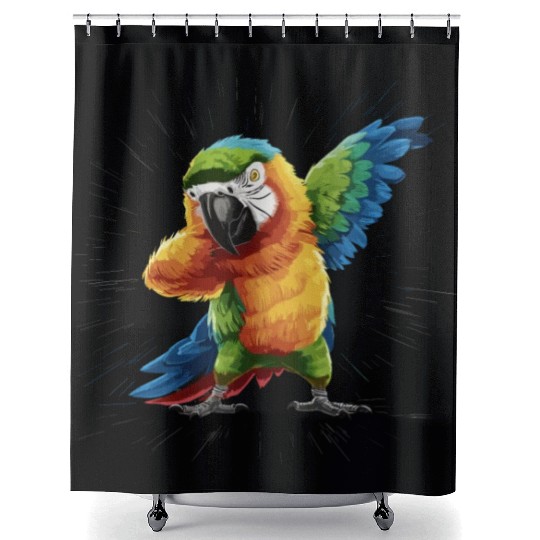 Macaw Parrot for a Bird Lover Animal Lover Shower Curtains