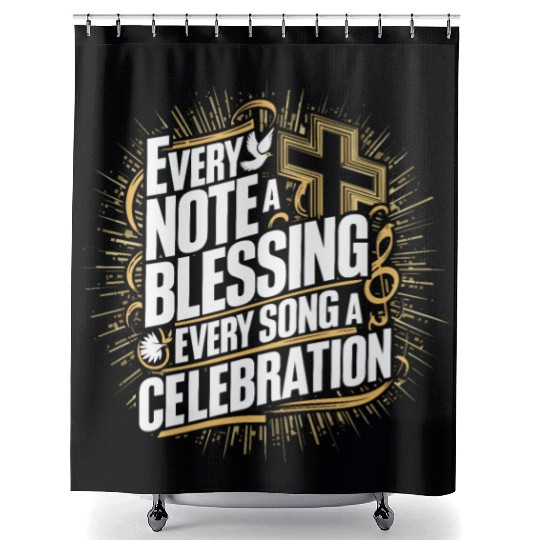 Prayer Songs Jesus Christ Religious Music Praise Shower Curtains
