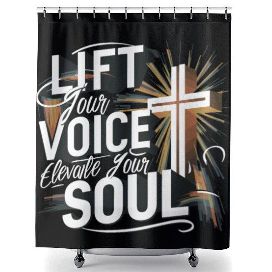 Prayer Songs Jesus Christ Religious Music Praise Shower Curtains