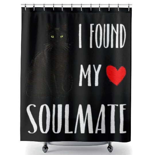 I Found My Soulmate Bombay Cat Lover Best Friend Shower Curtains