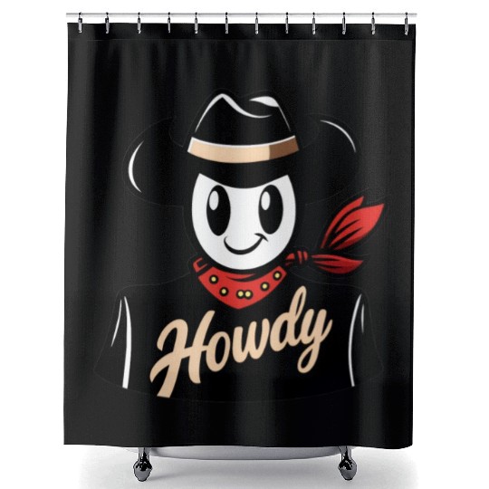 Howdy Shower Curtains - Classic Fit, Short Sleeve