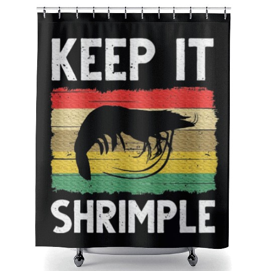 Shrimp Cool Fishing Prawn Lover Shower Curtains