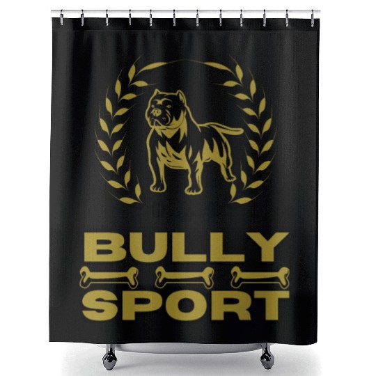 Bully Sport - Pitbull - cool design for Sport Shower Curtains