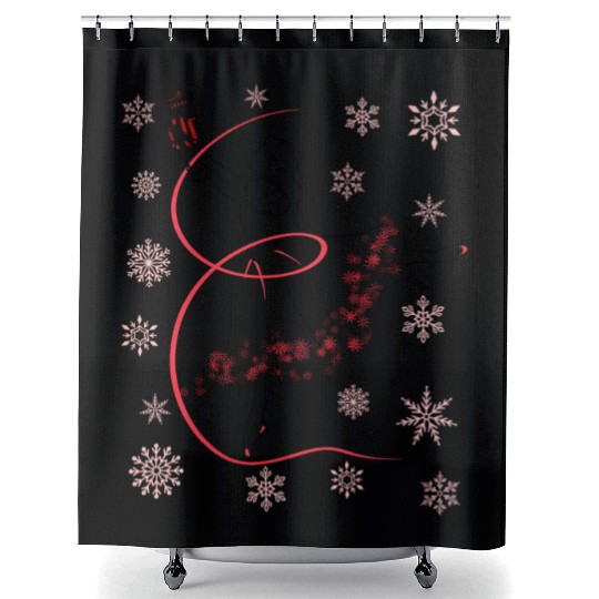 The Nutcracker Ballet and Clara Christmas Holiday Shower Curtains