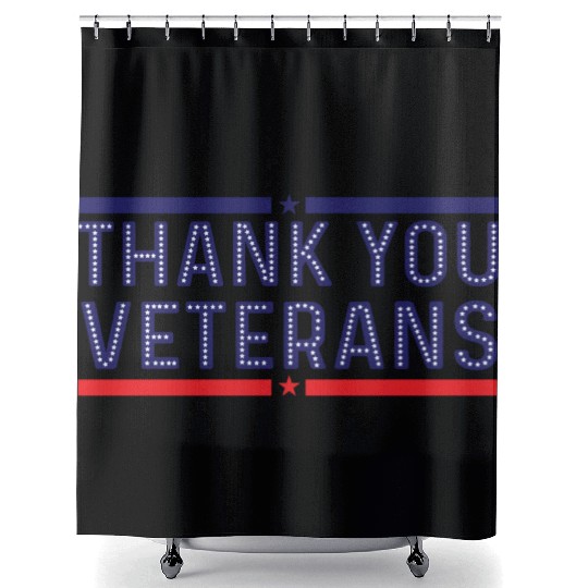 THANK YOU VETERANS Shower Curtains