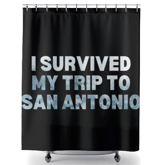 My Trip Traveler Vacation San Antonio Shower Curtains