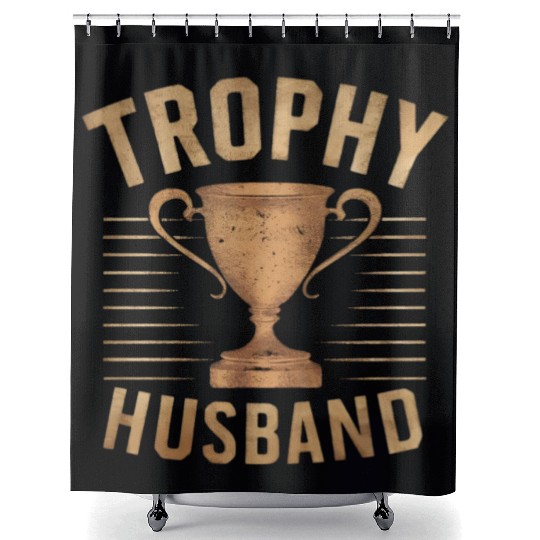 Trophy Husband Shower Curtains