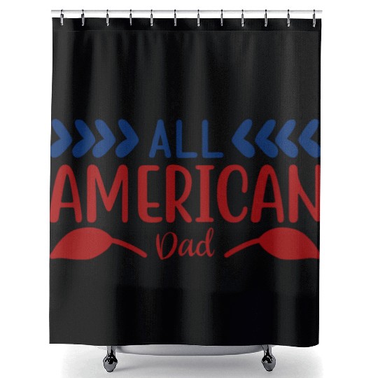 All American Dad Shower Curtains