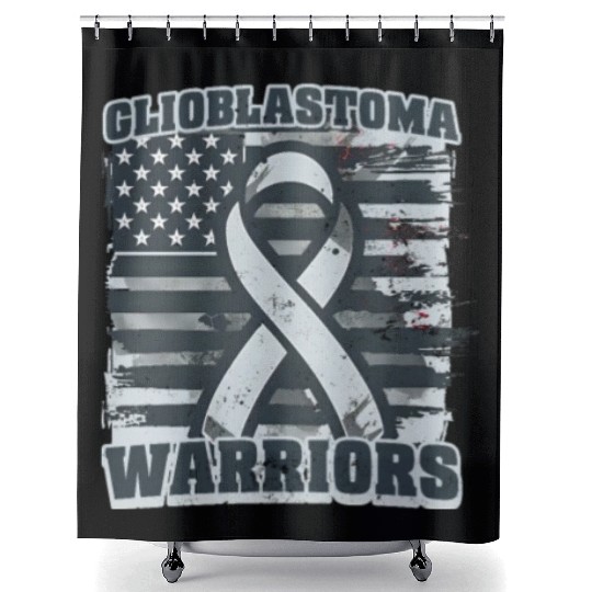 Glioblastoma Awareness Glioblastoma Warriors Shower Curtains