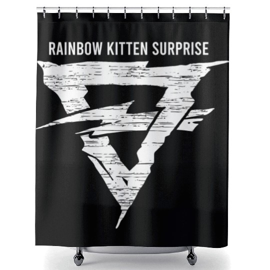 Rainbow Kitten Surprise Shower Curtains
