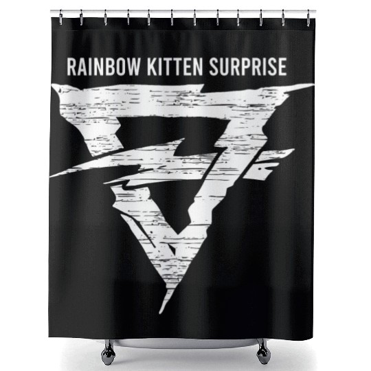 Rainbow Kitten Surprise Shower Curtains