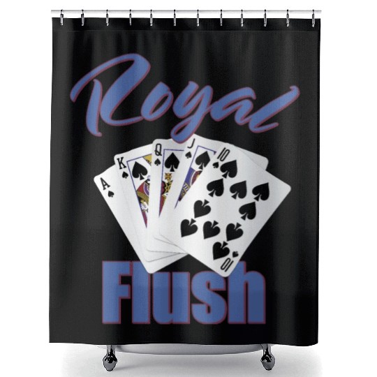 Royal Flush Wins It Shower Curtains