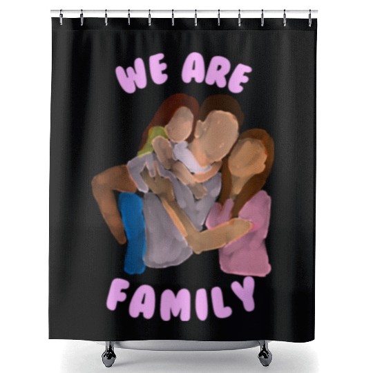 We are Family Shower Curtains