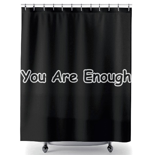 Affirmation-Echoes-Messages-Connection- Shower Curtains
