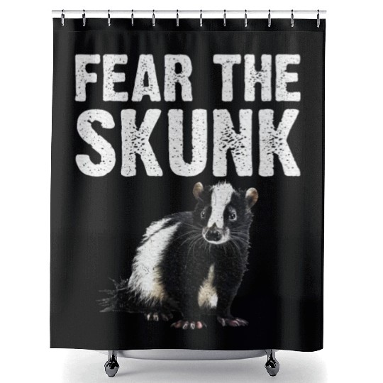 Best Skunk Design Zookeeper Skunk Lover Shower Curtains
