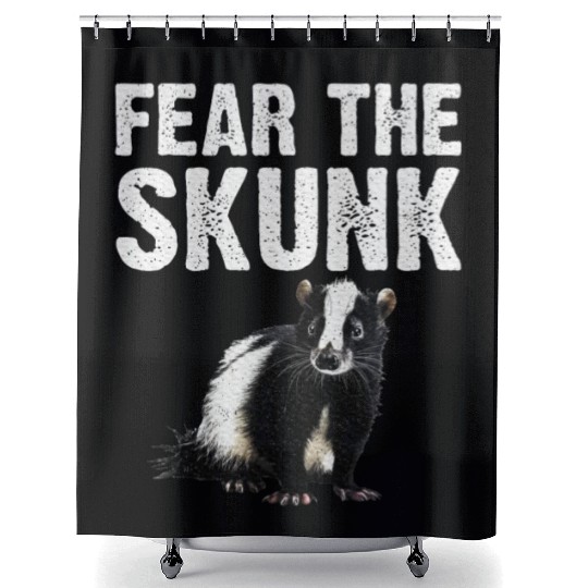 Best Skunk Design Zookeeper Skunk Lover Shower Curtains