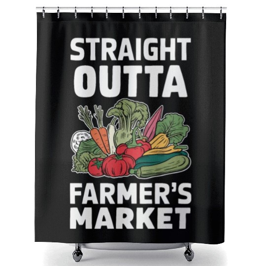 Farmers Market Farmer Agriculture Farming Food Shower Curtains