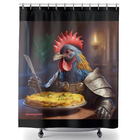 High Crested Member of the Royal Dawn Patrol Shower Curtains