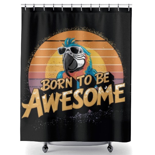 Macaw Parrot for a Bird Lover Animal Lover Shower Curtains