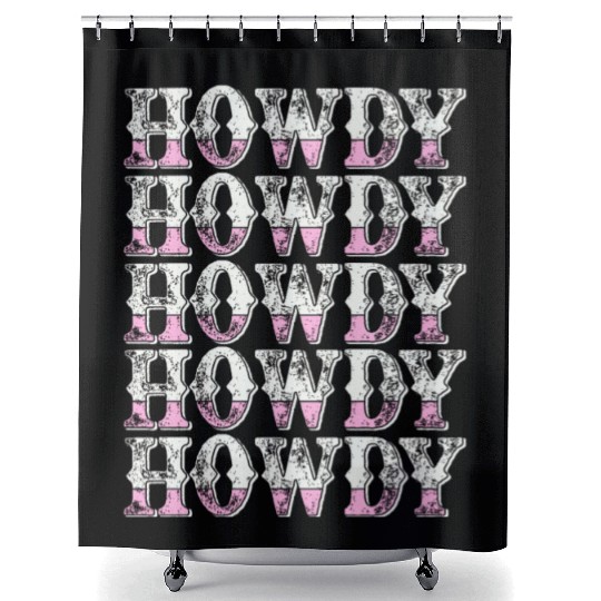 Western Country Texas Cowboy Hat Shower Curtains