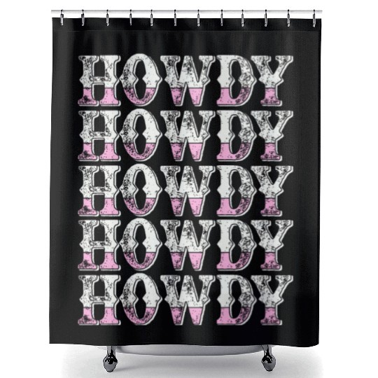 Western Country Texas Cowboy Hat Shower Curtains