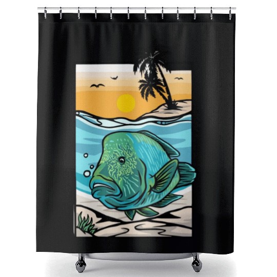 NAPOLEON FISH Classic Shower Curtains