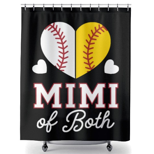 Baseball Grandma Grandmother Grandparents Day Shower Curtains